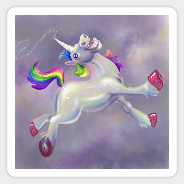 Supabright Rainbow Unicorn of Joy Sticker by RJKpoyp